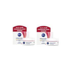 Nivea 45+ Yaş 2X50 ml Kırışıklık Karşıtı Sıkılaştırıcı Krem