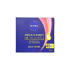 Nivea 45+ Yaş Üstü Kırışıklık Karşıtı 50 ml Gece Kremi