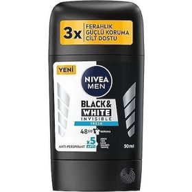 Nivea 50 ml Black White Invisible Fresh Stick Erkek Deodorant