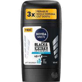 Nivea 50 ml Black White Invisible Fresh Stick Erkek Deodorant