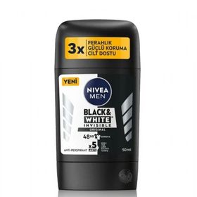 Nivea 50 ml Black White Invisible Orginal Stick Erkek Deodorant