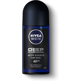 Nivea 50 ml Deep Dimension Dark Wood Erkek Roll-On