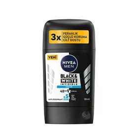 Nivea 50 ml Men Invisible Black and White Fresh Stick Deodorant