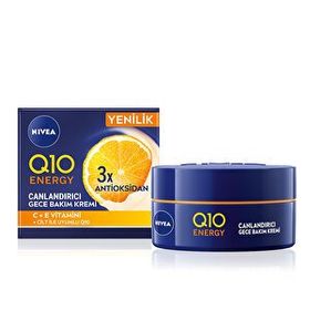Nivea 50 ml Q10 Energy C Vitamini İçeren Gece Bakım Kremi