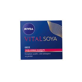 Nivea 50 ml Vital Soya Yaşlanma Karşıtı Gece Kremi