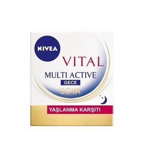 Nivea 50 ml Vital Soya Yaşlanma Karşıtı Gece Kremi