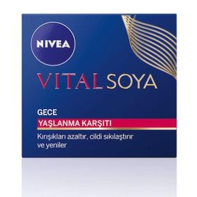 Nivea 50 ml Vital Soya Yaşlanma Karşıtı Gece Kremi