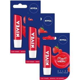 Nivea 5,5 ml Çilekli Nemlendiricili Dudak Bakım Kremi