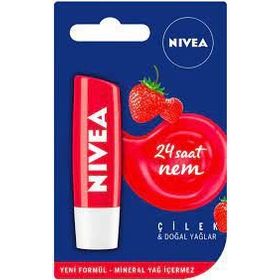Nivea 5,5 ml Çilekli Nemlendiricili Dudak Bakım Kremi