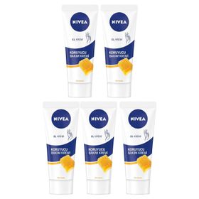 Nivea 5x75 ml Koruyucu Bakım El Kremi