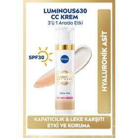 Nivea 630 Luminous SPF30 Orta Ton 40 ml Koyu Leke Karşıtı CC Krem