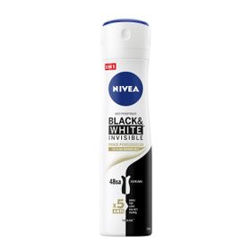 Nivea 72H Anti-perspirant Black & White Invisible İpeksi Pürüzsüzlük 150 ml Kadın Sprey Deodorant