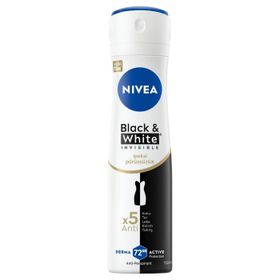 Nivea 72H Anti-perspirant Black & White Invisible İpeksi Pürüzsüzlük 150 ml Kadın Sprey Deodorant