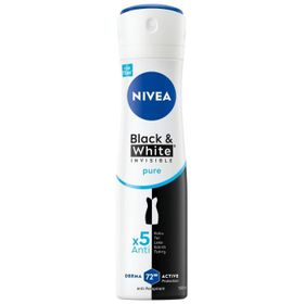 Nivea 72H Black & White Invisible Pure Anti-Perspirant Koruma 150 ml Kadın Sprey Deodorant