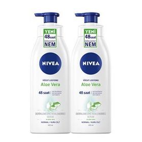 Nivea Aloe Vera 2x400 ml Nemlendirici Serum Vücut Losyonu