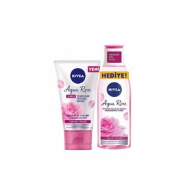 Nivea Aqua Rose 150 ml Peeling Maske + 200 ml Nemlendirici Tonik