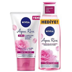 Nivea Aqua Rose 150 ml Peeling Maske + 200 ml Nemlendirici Tonik