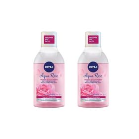 Nivea Aqua Rose 2x400 ml Çift Fazlı Makyaj Temizleme Suyu