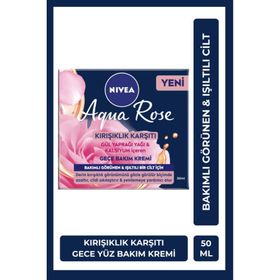 Nivea Aqua Rose 50 ml Anti-Aging Gece Kremi