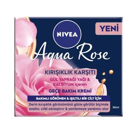 Nivea Aqua Rose 50 ml Anti-Aging Gece Kremi