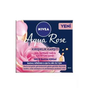 Nivea Aqua Rose 50 ml Anti-Aging Gece Kremi