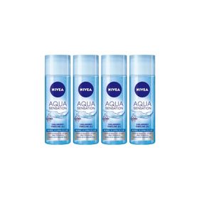 Nivea Aqua Sensation 4x200 ml Canlandırıcı Yüz Temizleme Jeli