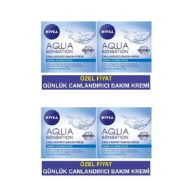 Nivea Aqua Sensation 4x50 ml Canlandırıcı Yüz Bakım Kremi