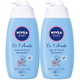 Nivea Baby 2x500 ml Saç ve Vücut Şampuanı