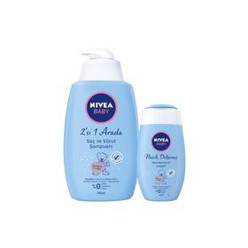 Nivea Baby 750 ml Saç ve Vücut Şampuanı + 200 ml Losyon