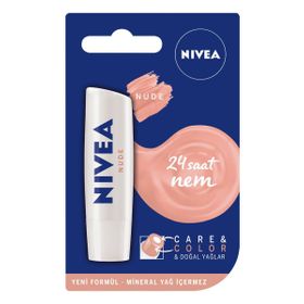 Nivea Bakımlı Renkli Kırmızı 4.8 gr Dudak Bakım Kremi