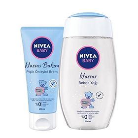 Nivea Bebek Yağı 200 ml + 100 ml Nivea Pişik Kremi