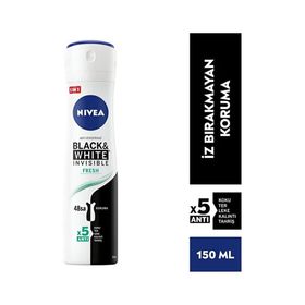 Nivea Black and White 150 ml Fresh Sprey Deodorant
