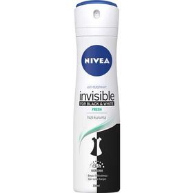 Nivea Black and White 150 ml Fresh Sprey Deodorant