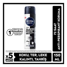 Nivea Black and White 150 ml Invisible For Men Deodorant