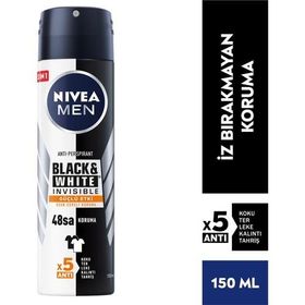 Nivea Black and White 150 ml Invisible Güçlü Etki Deodorant