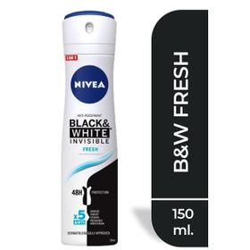 Nivea Black and White Fresh Invisible 150 ml Kadın Sprey Deodorant