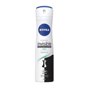 Nivea Black and White Fresh Invisible 150 ml Kadın Sprey Deodorant
