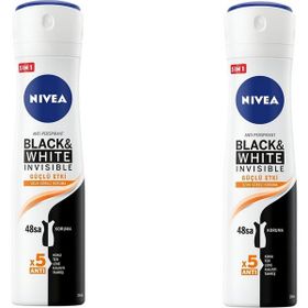Nivea Black and White Güçlü Etki 2x150 ml Kadın Sprey Deodorant