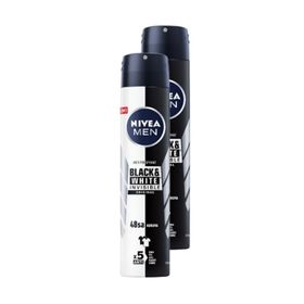 Nivea Black White 2x200 ml Erkek Sprey Deodorant