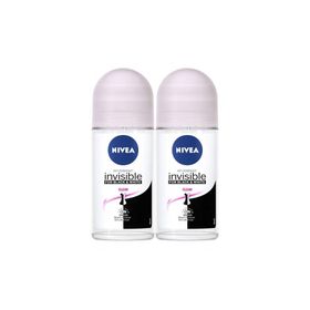 Nivea Black White Clear 2x50 ml Kadın Roll-On