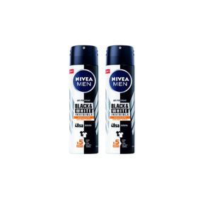 Nivea Black White Güçlü Etki 2x150 ml Erkek Sprey Deodorant