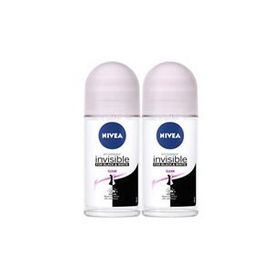 Nivea Black White Invisible Clear 2x50 ml Kadın Roll-On