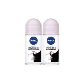 Nivea Black White Invisible Clear 2x50 ml Kadın Roll-On