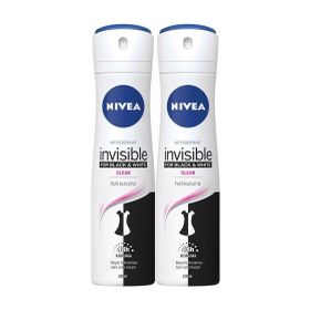 Nivea Black & White Invisible Güçlü Etki 2x150 ml Kadın Sprey Deodorant
