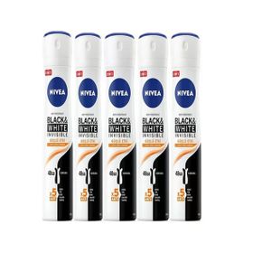 Nivea Black White Invisible Güçlü Etki 5x150 ml Kadın Sprey Deodorant