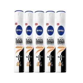 Nivea Black White Invisible Güçlü Etki 5x150 ml Kadın Sprey Deodorant