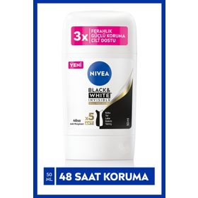 Nivea Black White Invisible İpeksi Pürüzsüzlük 50 ml Kadın Stick Deodorant