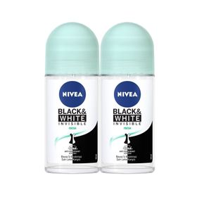 Nivea Black White Invısıble Pure 50 ml Erkek Roll On