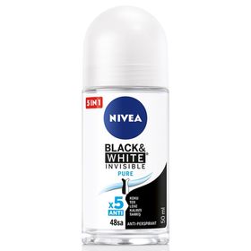 Nivea Black White Invisible Pure 50 ml Kadın Roll On