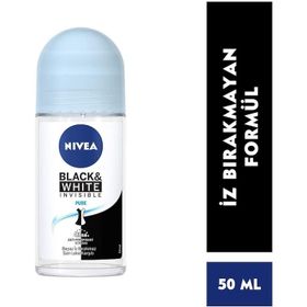 Nivea Black White Invisible Pure 50 ml Kadın Roll On